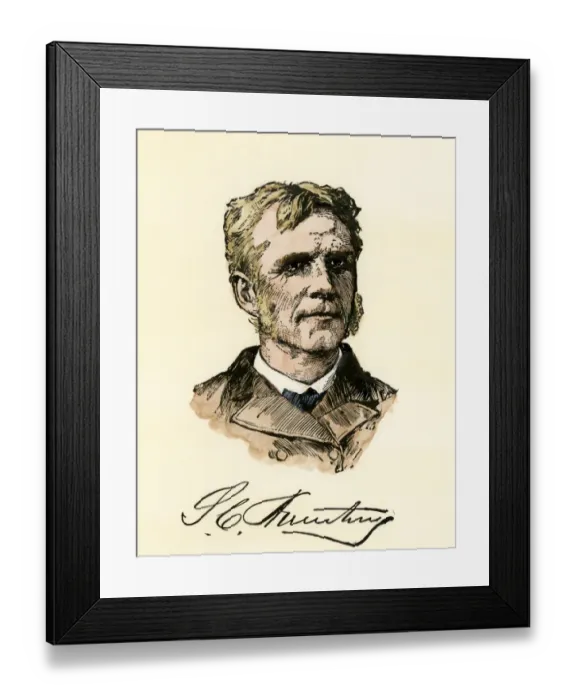 Framed Print : Samuel Chapman Armstrong, founder of Hampton Institute Framed Print : Samuel Chapman Armstrong, founder of Hampton Institute