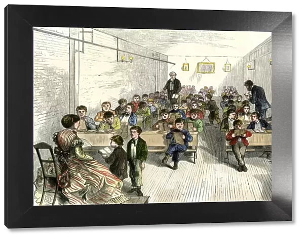 School for poor children in Brooklyn, 1870