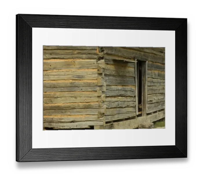 Framed Print : Log cabin, Shiloh, Tennessee Framed Print : Log cabin, Shiloh, Tennessee