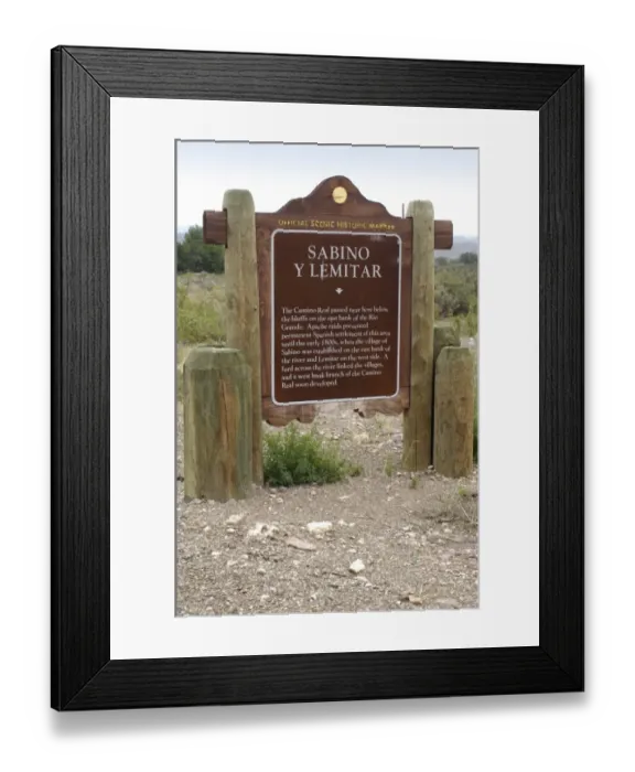Framed Print : El Camino Real in New Mexico Framed Print : El Camino Real in New Mexico