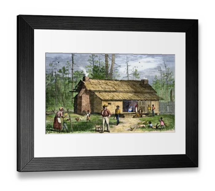 Framed Print : Mississippi frontier in the early 1800s Framed Print : Mississippi frontier in the early 1800s
