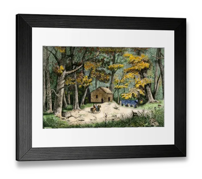 Framed Print : Settlement of Indianapolis, 1820 Framed Print : Settlement of Indianapolis, 1820