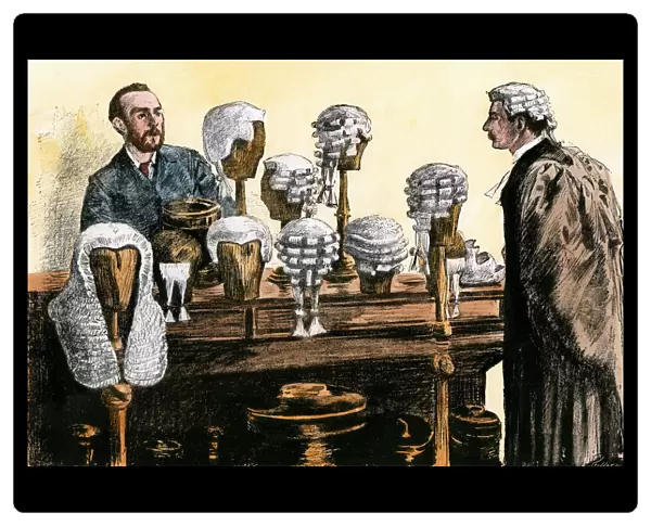 Wigs for English lawyers, 1800s