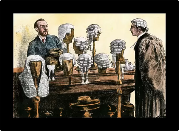 Wigs for English lawyers, 1800s