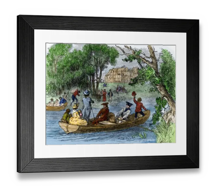 Framed Print : Ohio River bringing settlers to the Old Northwest Framed Print : Ohio River bringing settlers to the Old Northwest