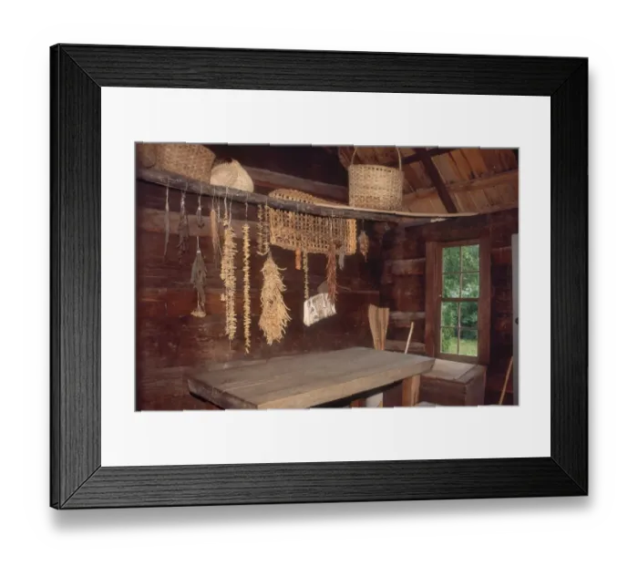 Framed Print : Dried food storage on a pioneer farm, Great Smoky Mountains Framed Print : Dried food storage on a pioneer farm, Great Smoky Mountains