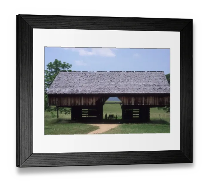 Framed Print : Cantilevered barn, Great Smoky Mountains Framed Print : Cantilevered barn, Great Smoky Mountains