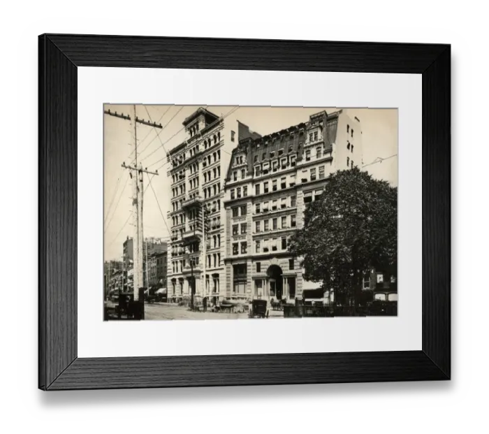 Framed Print : Standard Oil Company headquarters, New York City, 1880s Framed Print : Standard Oil Company headquarters, New York City, 1880s