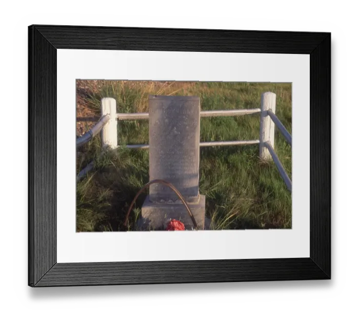 Framed Print : Mormon Trail pioneer grave, Nebraska Framed Print : Mormon Trail pioneer grave, Nebraska