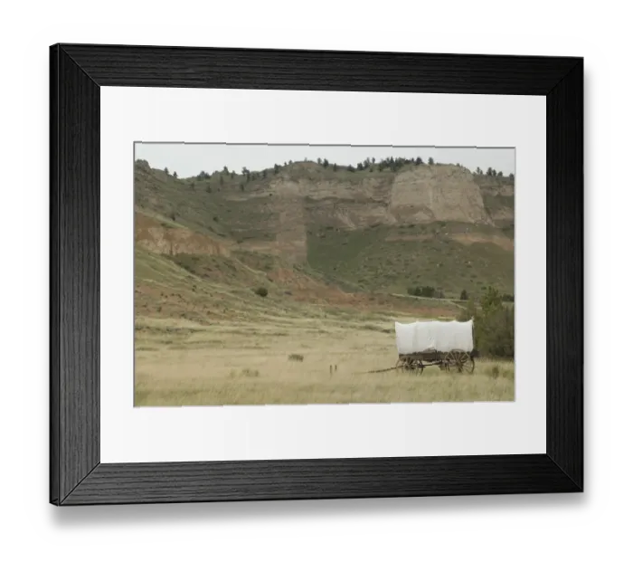 Framed Print : Covered wagon on the Oregon Trail Framed Print : Covered wagon on the Oregon Trail