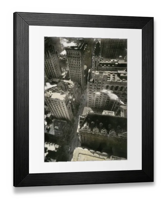 Framed Print : New York City skyscrapers, circa 1900