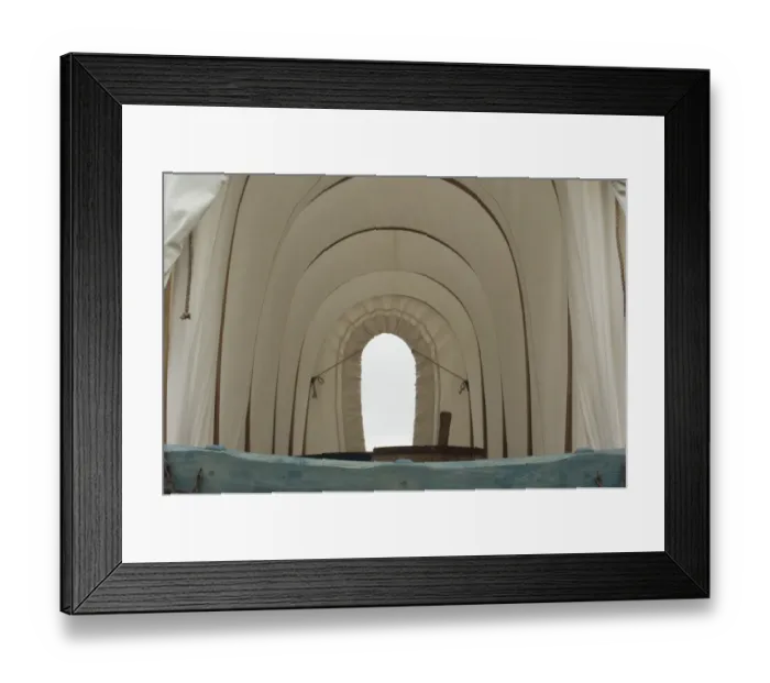 Framed Print : Canvas top of a covered wagon Framed Print : Canvas top of a covered wagon