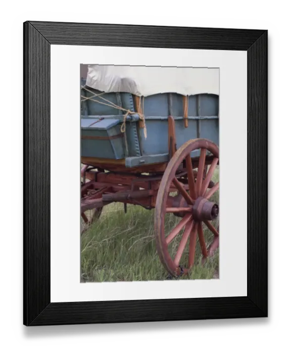 Framed Print : Covered wagon detail Framed Print : Covered wagon detail