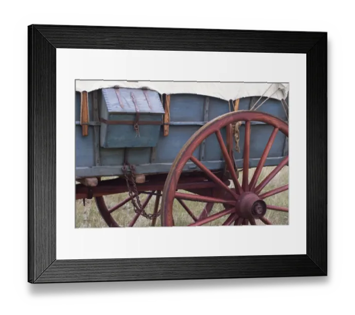 Framed Print : Covered wagon detail Framed Print : Covered wagon detail