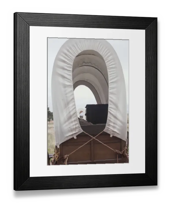 Framed Print : Covered wagon on the Oregon Trail Framed Print : Covered wagon on the Oregon Trail