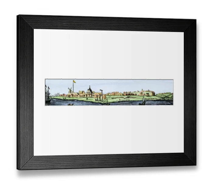 Framed Print : New Amsterdam, 1600s Framed Print : New Amsterdam, 1600s