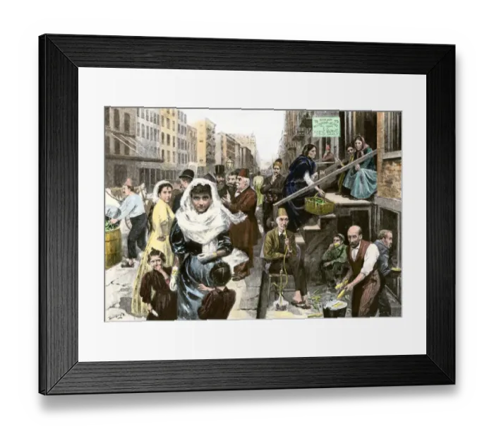 Framed Print : Syrian immigrants in New York City, 1890s Framed Print : Syrian immigrants in New York City, 1890s