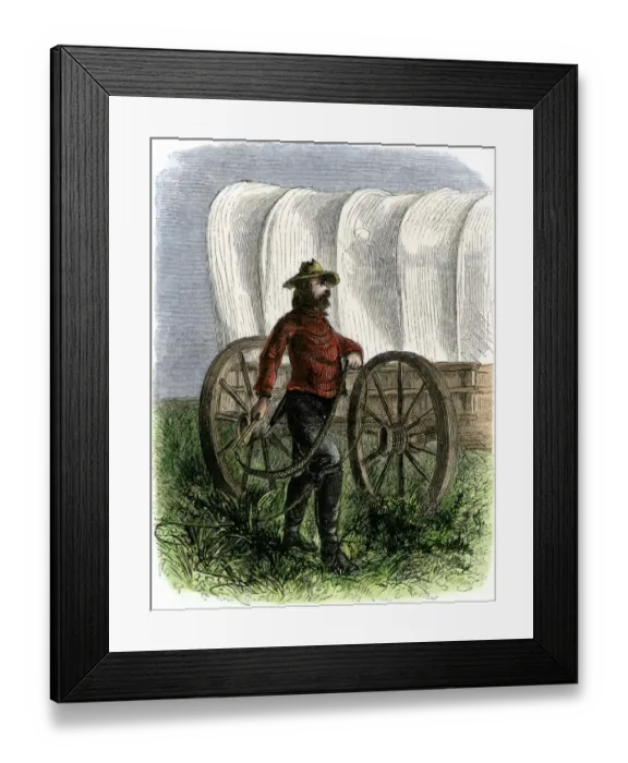 Framed Print : Santa Fe Trail pioneer Framed Print : Santa Fe Trail pioneer