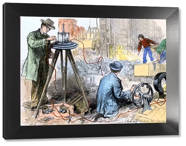 Wiring New York City for electricity, 1880s