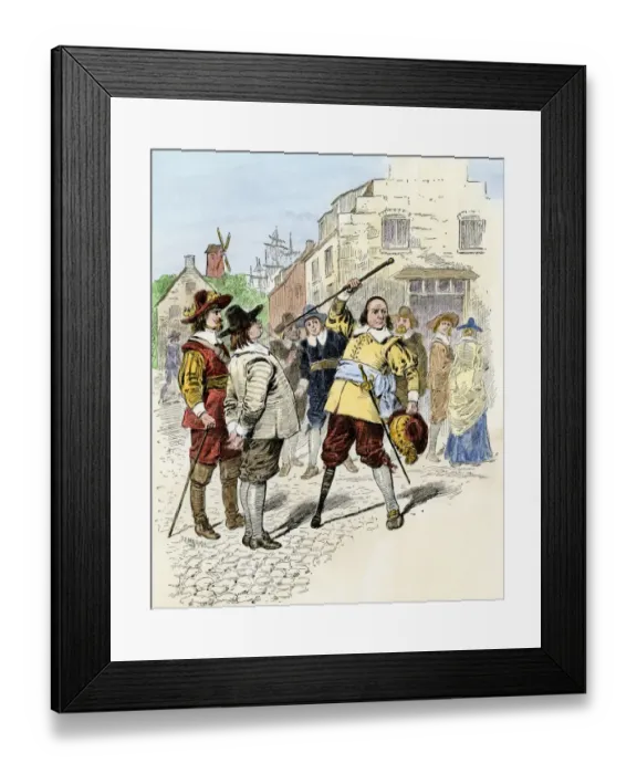 Framed Print : Peter Stuyvesant in New Amsterdam