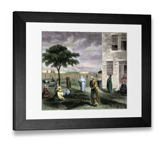 Framed Print : Blackwells Island Lunatic Asylum, New York City, 1860s Framed Print : Blackwells Island Lunatic Asylum, New York City, 1860s