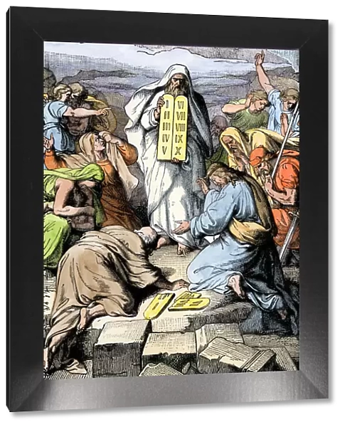 Ten Commandments delivered by Moses