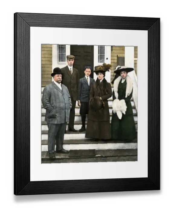 Framed Print : President Taft and his family Framed Print : President Taft and his family