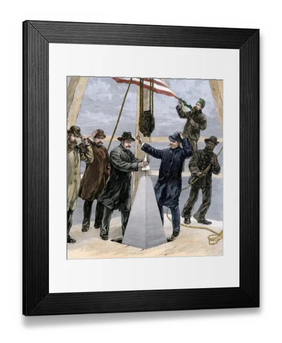 Framed Print : Washington Monument completed, 1884