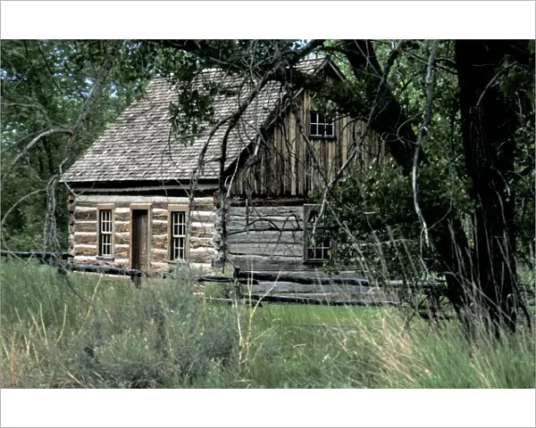 Log cabin once owned by Theodore Roosevelt, North Dakota