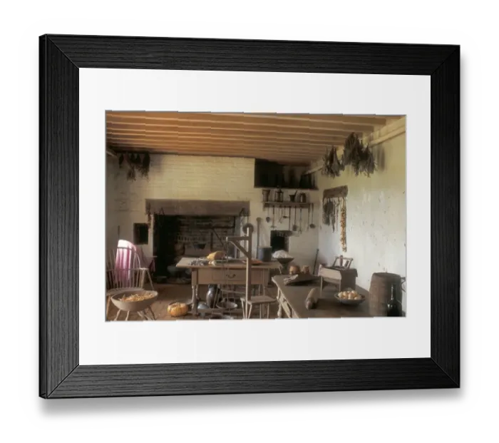 Framed Print : Monticellos kitchen Framed Print : Monticellos kitchen