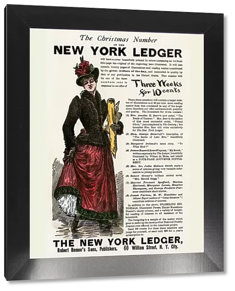 New York Ledger newspaper ad, late 1800s
