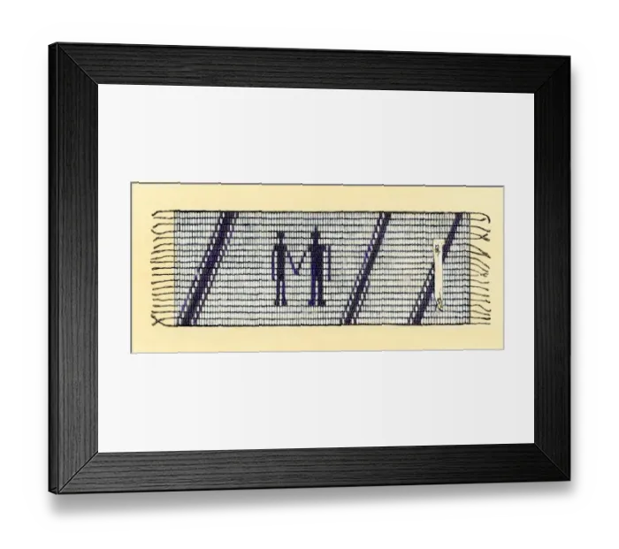 Framed Print : Lenape wampum in honor of Penns treaty