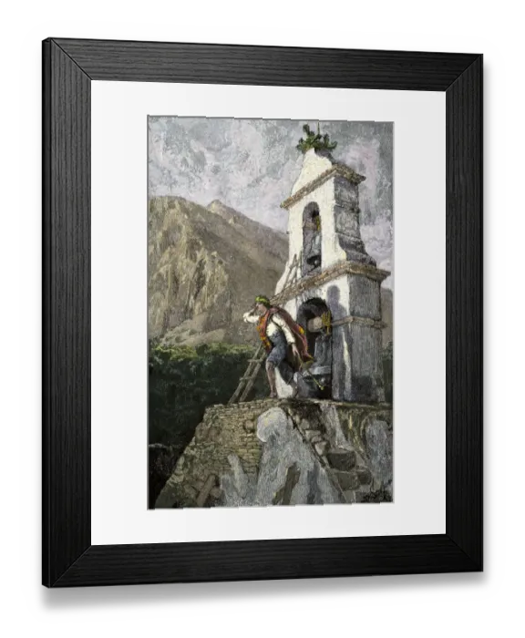 Framed Print : Pala Mission in California, 1800s Framed Print : Pala Mission in California, 1800s