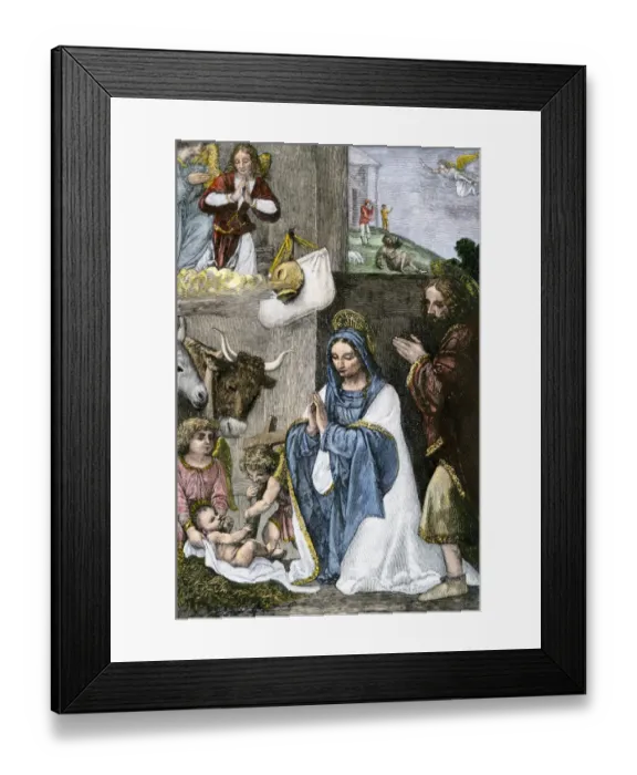 Framed Print : The Nativity of Jesus Framed Print : The Nativity of Jesus