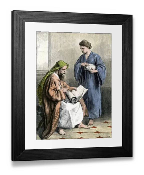 Framed Print : Paul writing the Epistles Framed Print : Paul writing the Epistles