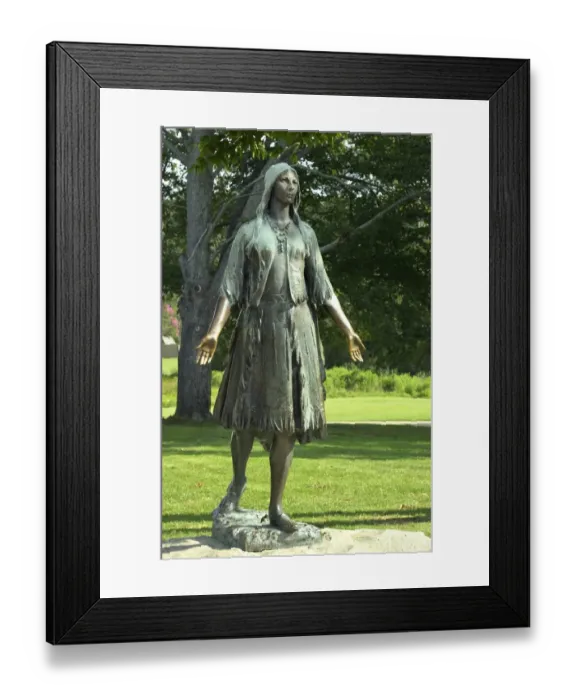Framed Print : Statue of Pocahontas at the original site of Jamestown Framed Print : Statue of Pocahontas at the original site of Jamestown