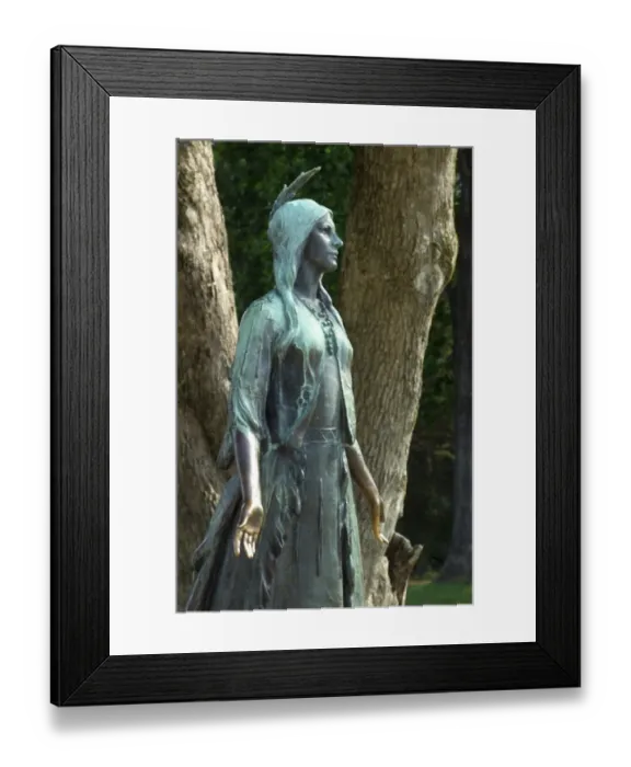 Framed Print : Statue of Pocahontas at the original site of Jamestown Framed Print : Statue of Pocahontas at the original site of Jamestown