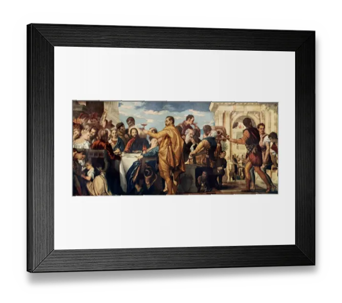 Framed Print : Jesus performs his first miracle at the wedding at Cana Framed Print : Jesus performs his first miracle at the wedding at Cana