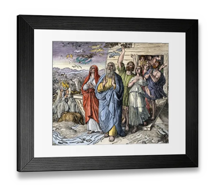 Framed Print : Noahs ark after the flood ended Framed Print : Noahs ark after the flood ended