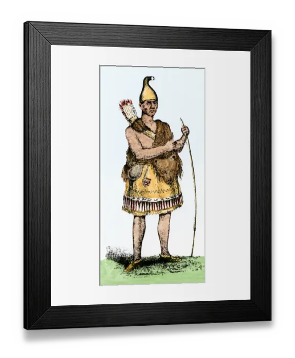 Framed Print : Pennacook chief known as Passaconaway the Bashaba Framed Print : Pennacook chief known as Passaconaway the Bashaba