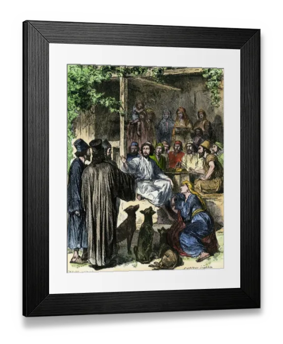 Framed Print : Jesus with disreputable friends Framed Print : Jesus with disreputable friends