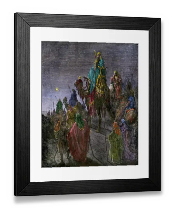 Framed Print : There came Wise Men from the East to see the newborn Jesus Framed Print : There came Wise Men from the East to see the newborn Jesus