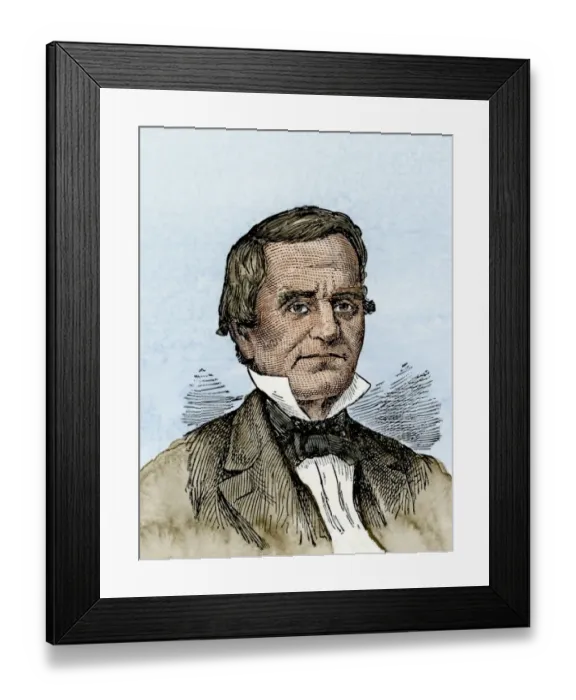 Framed Print : John Ross, or Kooweskoowe Framed Print : John Ross, or Kooweskoowe