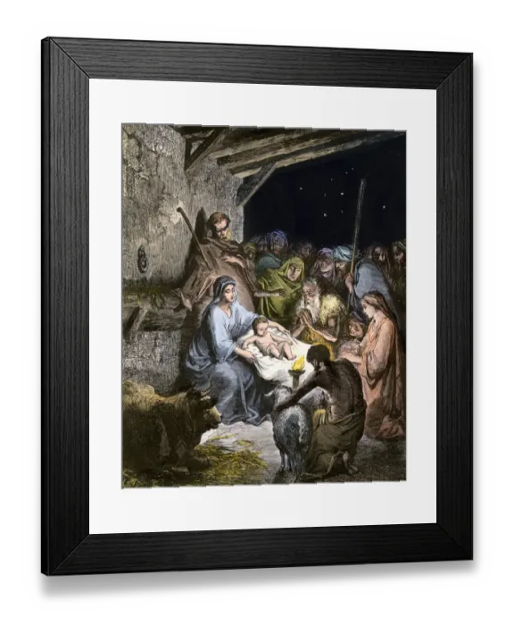 Framed Print : Jesus born in Bethlehem Framed Print : Jesus born in Bethlehem