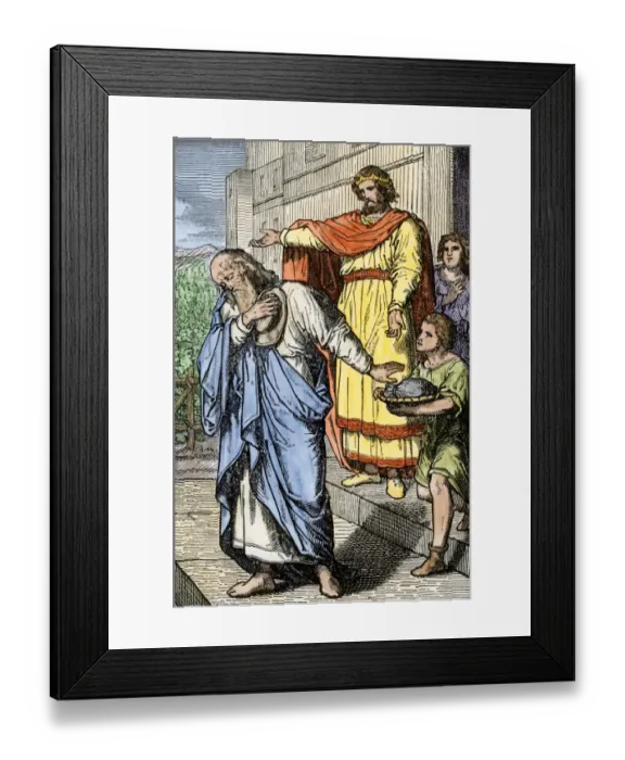 Framed Print : King Ahab presuring Naboth Framed Print : King Ahab presuring Naboth
