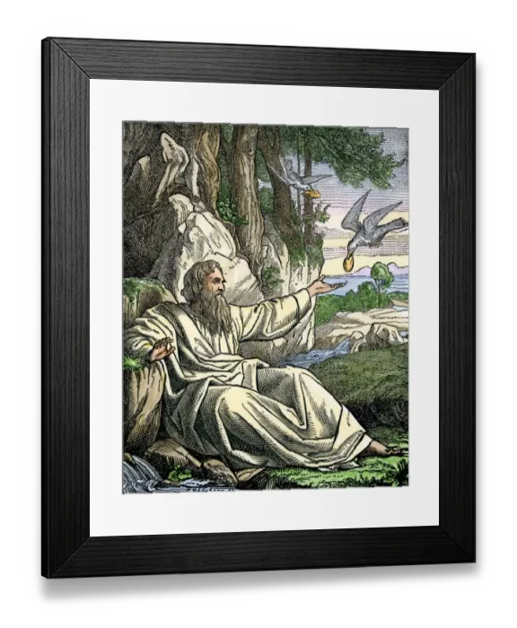 Framed Print : Elijah in the wilderness Framed Print : Elijah in the wilderness