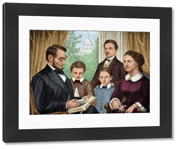 Abraham Lincoln and his family, 1860s