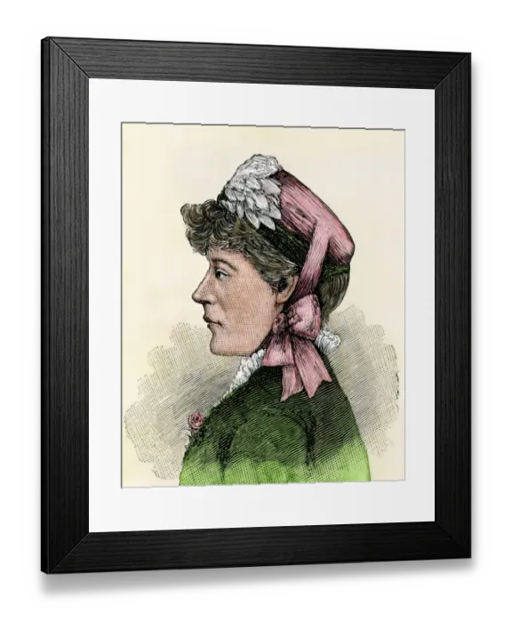 Framed Print : Grover Clevelands sister, Rose