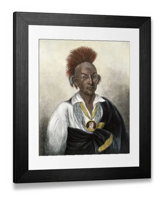 Framed Print : Chief Black Hawk Framed Print : Chief Black Hawk