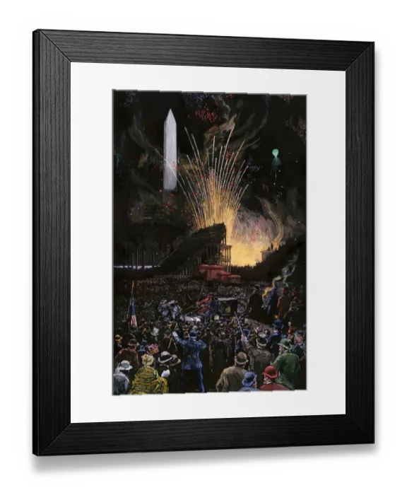 Framed Print : Grover Clevelands inaugural celebration, 1885 Framed Print : Grover Clevelands inaugural celebration, 1885